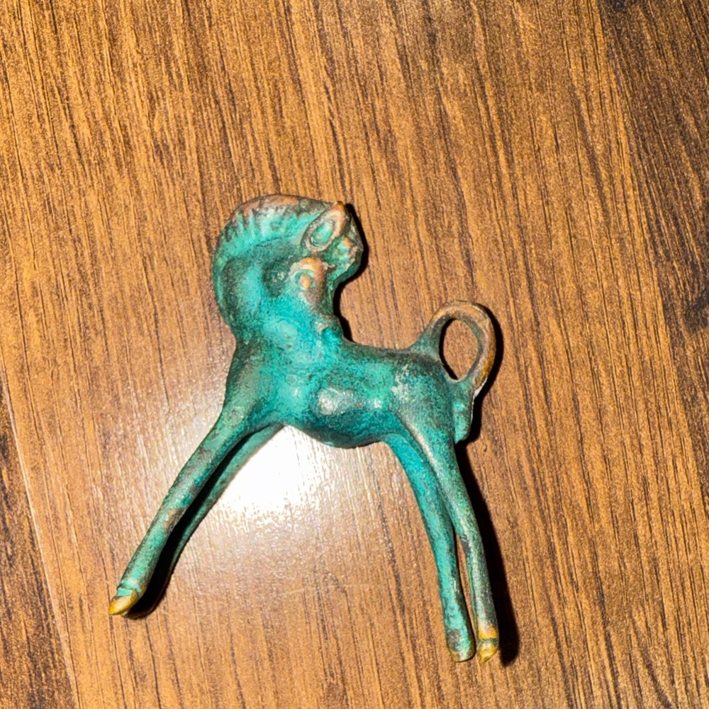 Vintage Metal Horse Figurine - Picture 3 of 6